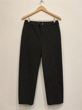Woman’s Black Polka Dot Casual Pants